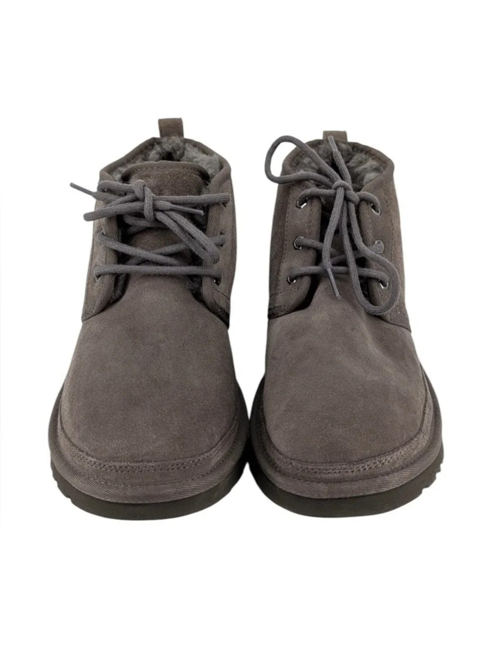 UGG Men's Neumel Gray Suede Lace-Up Ankle Boots Size 10